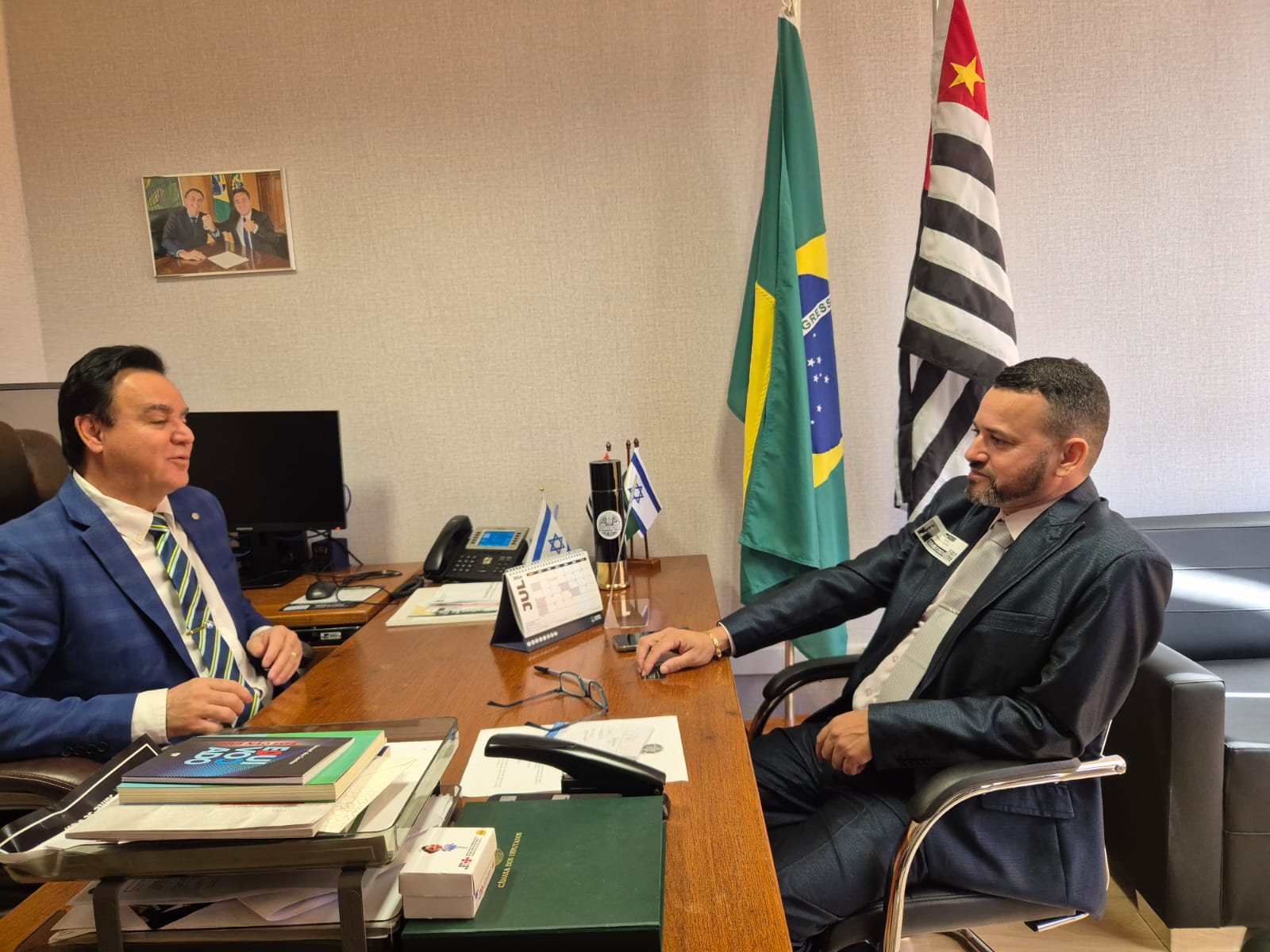 Presidente do PL Araraquara se reúne com Valdemar Costa Neto em Brasília