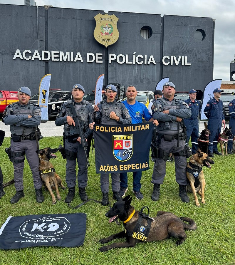 Canil da PM conquista 1º lugar geral em competição internacional 